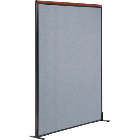 GLOBAL INDUSTRIAL 48-1/4W x 97-1/2H Deluxe Freestanding Office Partition Panel, Blue 695793FBL